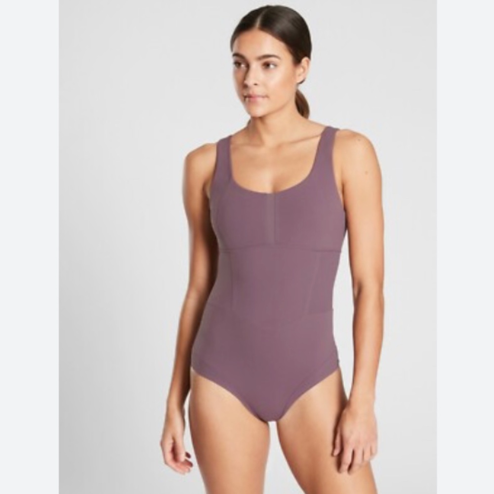 Athleta Formation Leotard Bodysuit in Volcanic Violet Small‎